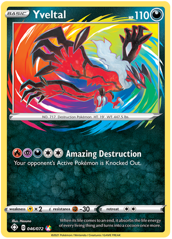 Yveltal 046/072 - Shining Fates - Amazing Rare ENG