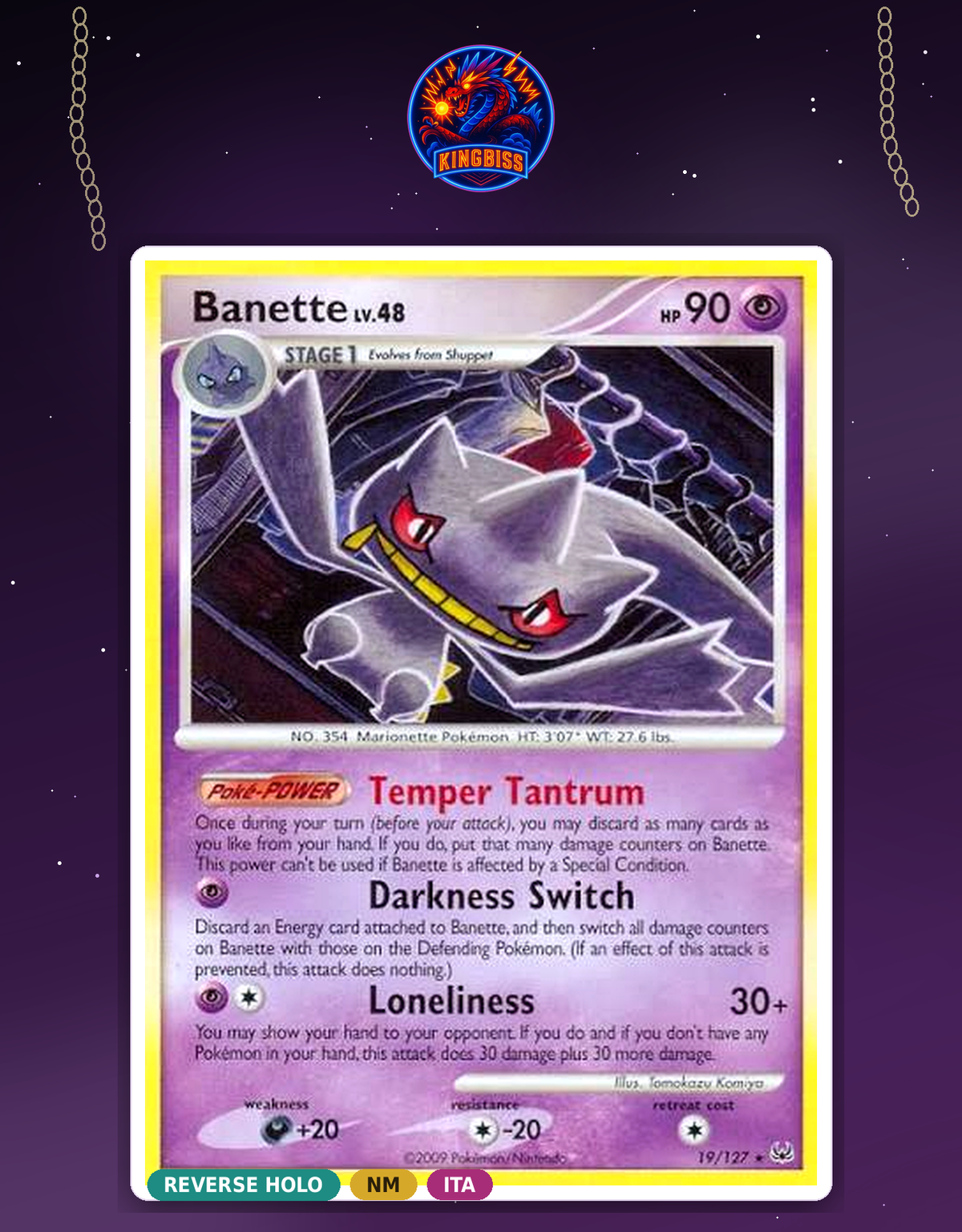Banette Lv.48 (PL 19) Platino - ITA