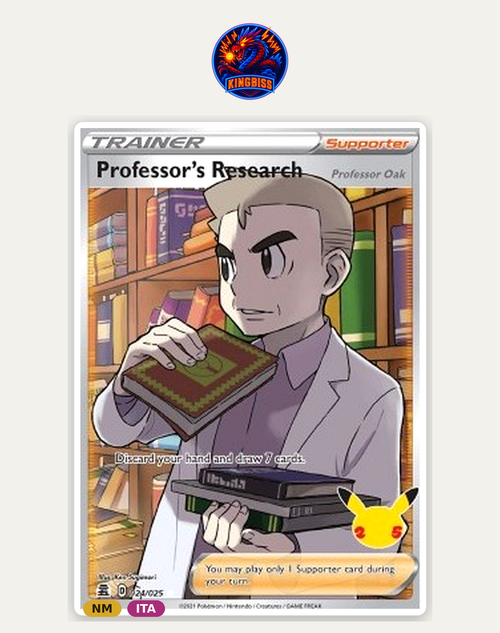 Ricerca Accademica (Professor Oak) 24/025 - Celebrations - Full Art ITA