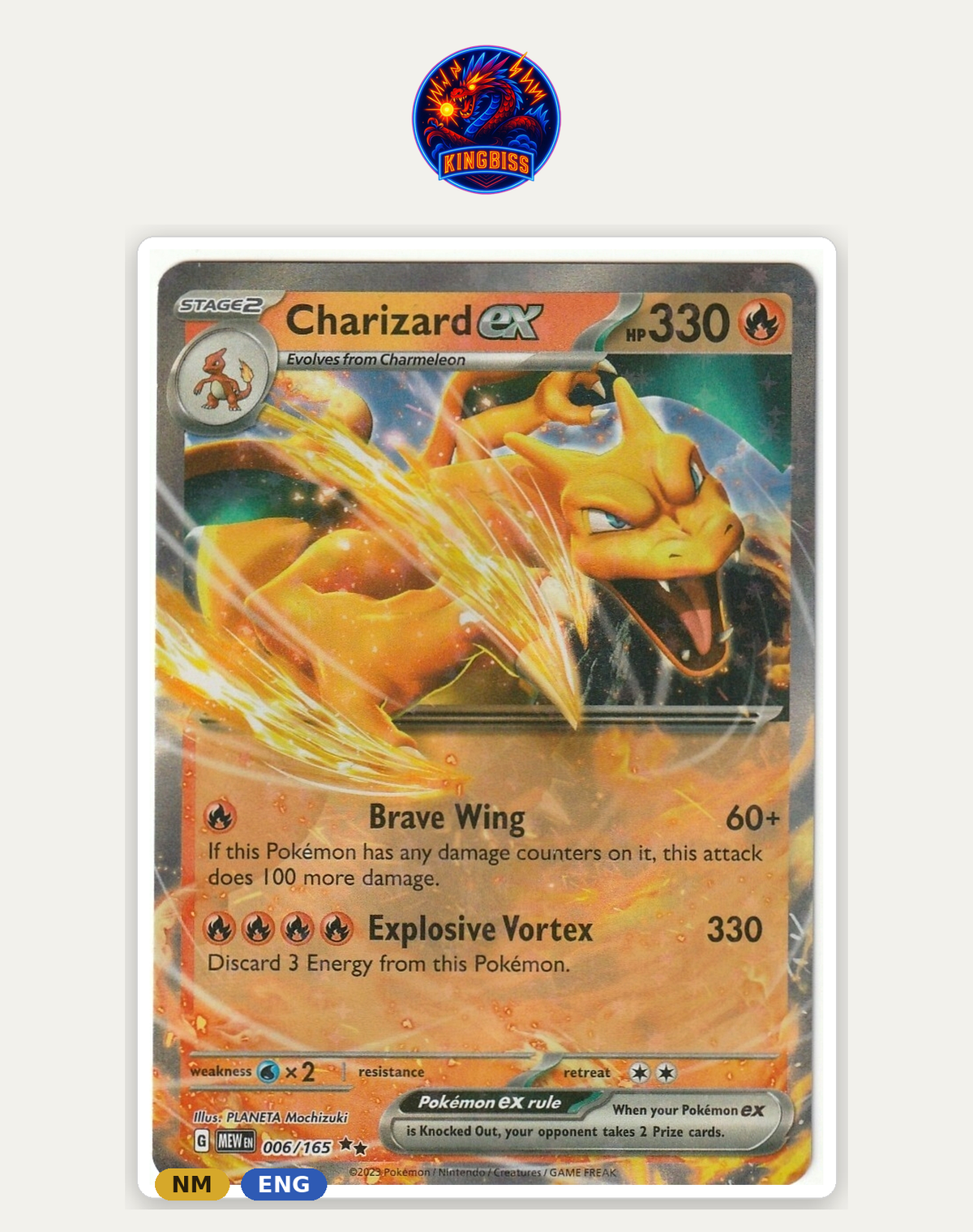 Charizard ex 006/165 - Pokémon 151 (MEW) - ENG