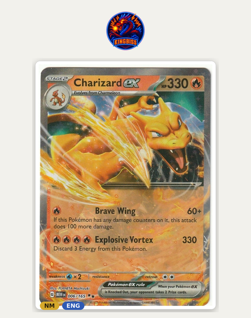 Charizard ex 006/165 - Pokémon 151 (MEW) - ENG