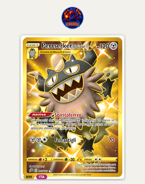 Perrserker di Galar 205/192 - Rebel Clash - Secret Rare ITA