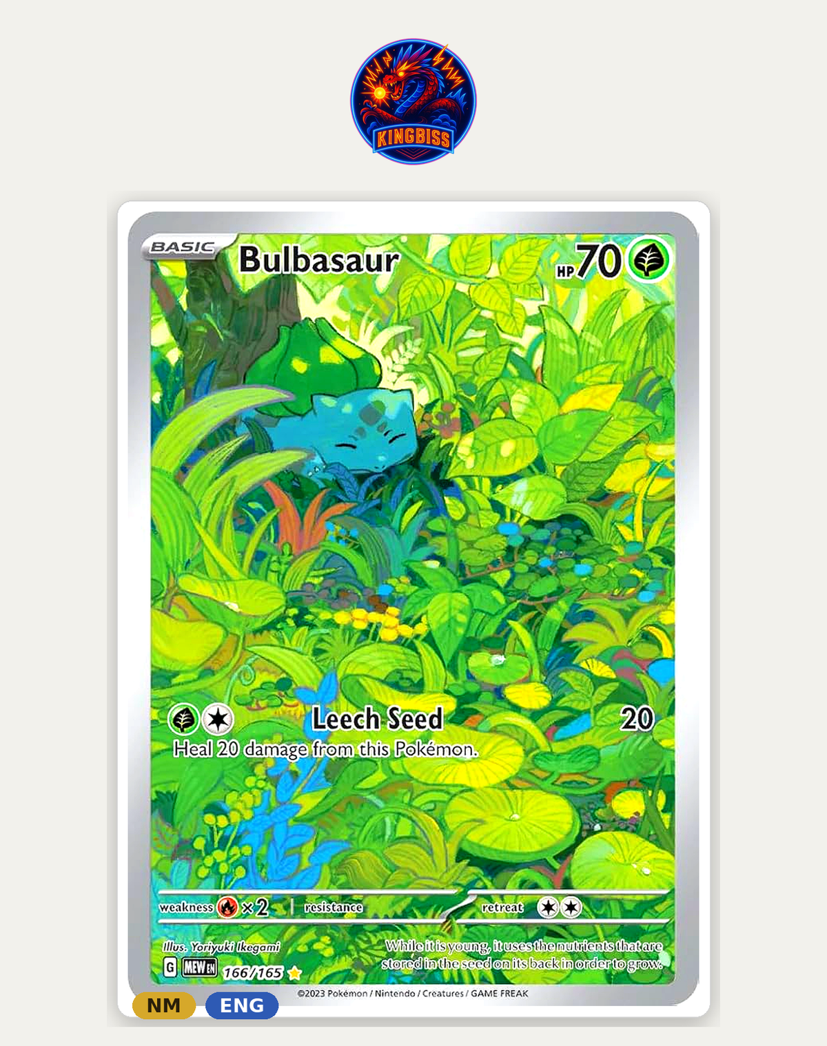 Bulbasaur 166/165 - Pokémon 151 (MEW) - Illustration Rare ENG