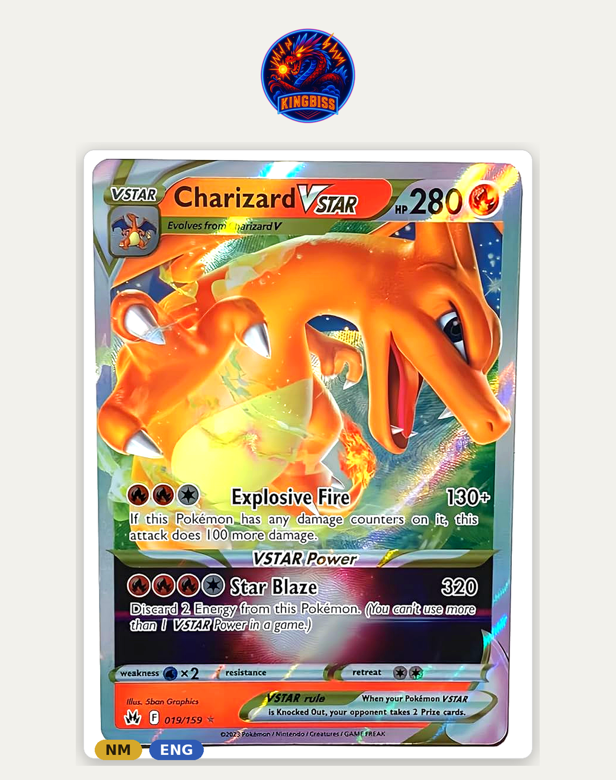 Charizard VSTAR 019/159 - Brilliant Stars ENG