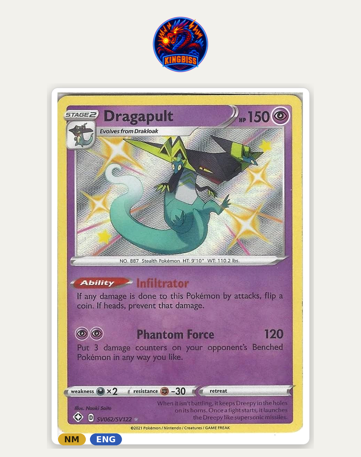 Dragapult SV062/SV122 - Shining Fates ENG