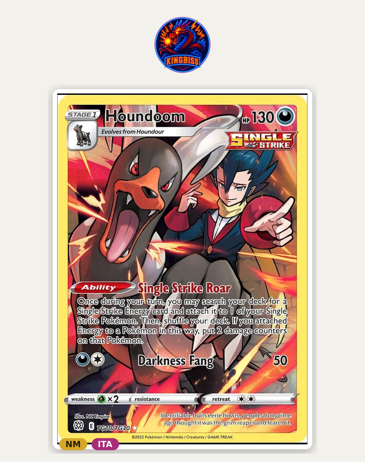 Houndoom TG10 - Brilliant Stars - Trainer Gallery (Colpo Singolo) ITA