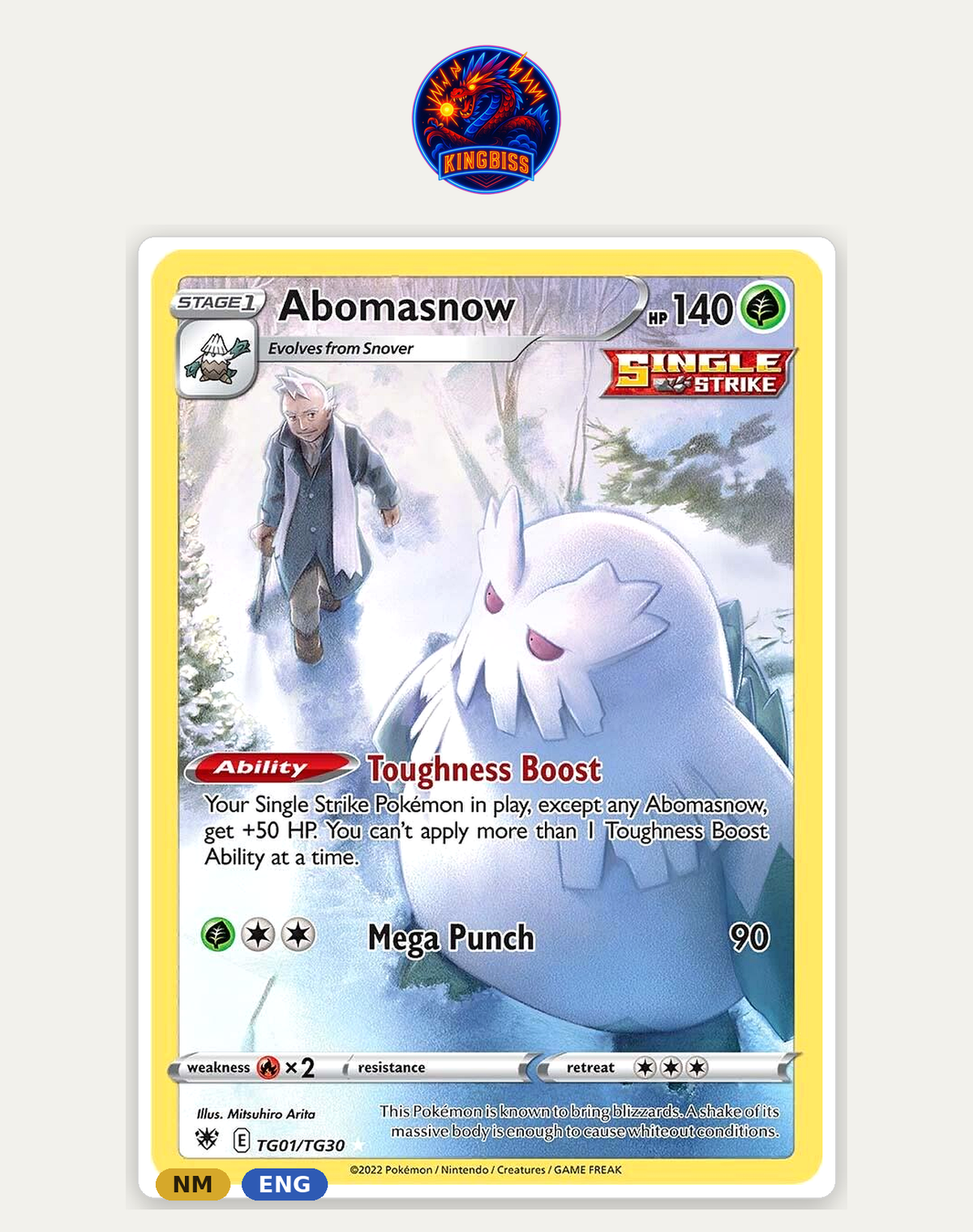 Abomasnow TG01/TG30 - Brilliant Stars - Trainer Gallery (Single Strike) ENG